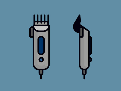 Hair clipper draw illustrator vector vectoriel