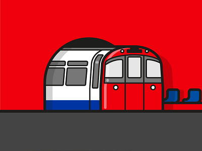 Wagon métro Londres illustrator metro paris transport underground vector