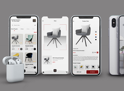 FURNITURE APP app application design ui