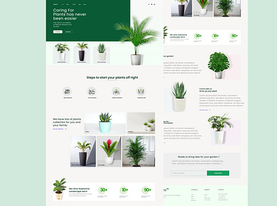 Plants Shop Landing Page design landing page plant plant landing page ui ui design uiux web