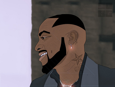 Davido Vector Toon graphic design