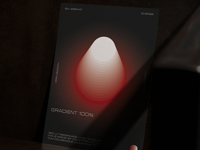 100% gradient branding graphic design illustration poster