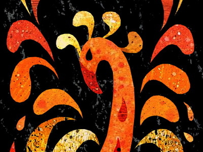 Phoenix bird fire flames illustration mythology phoenix