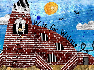 Wallrus Prisonius bricks childrens book escape illustration prison prisoner walrus