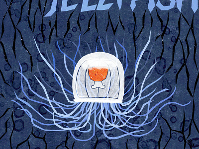 Immortal Jellyfish fish illustration illustration art jellyfish ocean sea sealife water