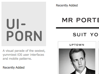 UI-PORN app ios iphone patterns ui uiporn