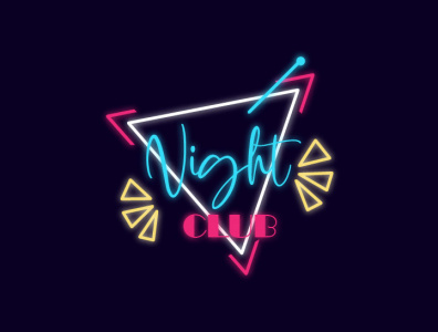 NEON CLUB LOGO branding custom logo design graphic design illustration logo logos neon logo ui vector