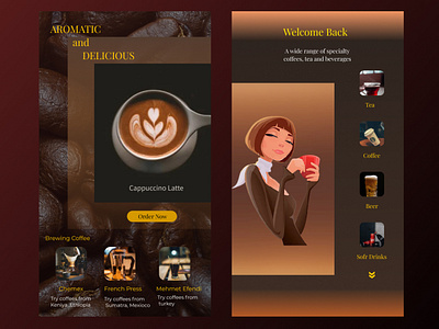 Coffee shop mobile app