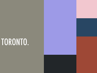 Toronto colors colours composition layout scheme toronto