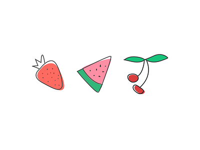 Fruit Smoothie cute drawing fruit fruits illustrations smoothie stickers summer