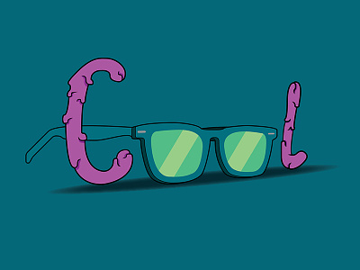 Cool cool design digital design graphic design illustration illustrator summer sun sun glasses type typography