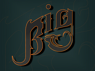 Big adobe calligraphy digital design digital designer graphic design graphic designer illustration illustrator medieval typography