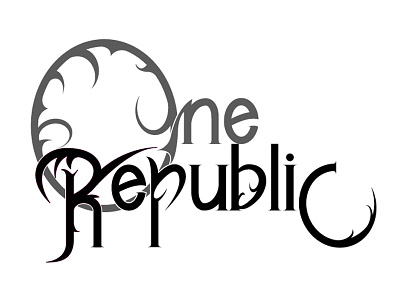 One Republic adobe calligraphy digital design digital designer graphic design graphic designer illustration illustrator medieval typography