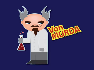 Von Murda adobe ai character design digital design evil graphic design illustration scientist