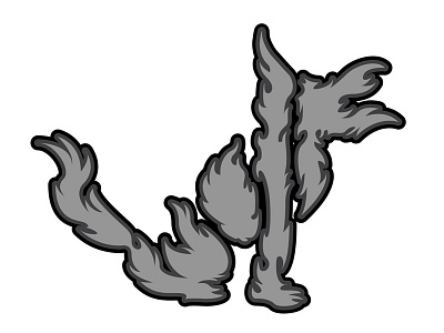 Wolf adobe design digital design graphic design icon illustration illustrator logo logotype typography wolf