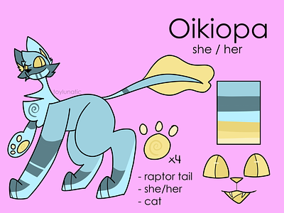 Oikiopa Ref Sheet art character characterref characterreference design ref reference referencesheet refsheet