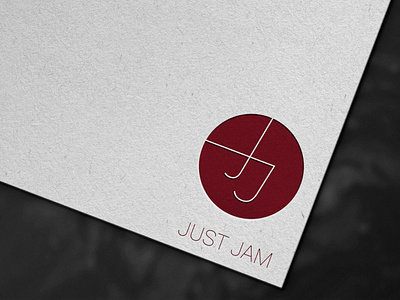 JUST JAM logo Mockup design by @mkrmStudio