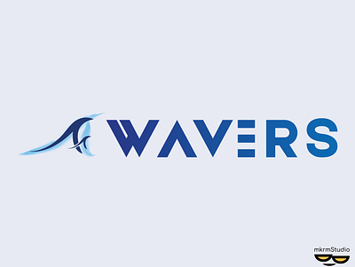 WAVERS Flat Typographic logo design by @mkrmStudio branding design graphic design illustration logo typography vector wavers