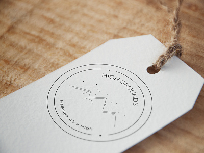 HIGH GROUNDS Badge logo Mockup design by @mkrmStudio design graphic design high illustration logo