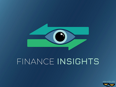 FINANCE INSIGHTS logo design by @mkrmStudio branding design flat graphic design illustration logo vector