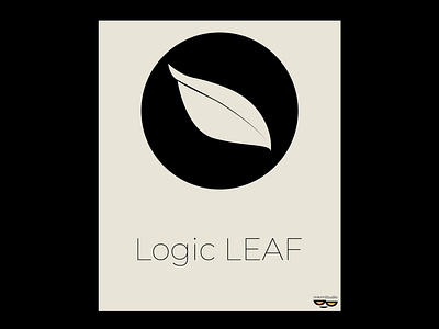 LOGIC LEAF flat logo design by @mkrmStudio