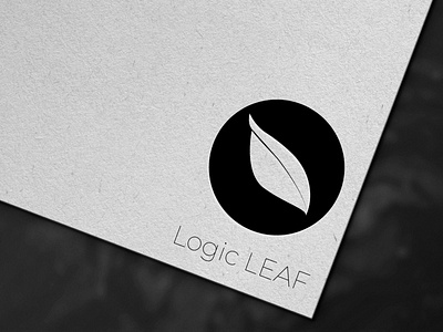 LOGIC LEAF minimal logo design by @mkrmStudio branding design graphic design illustration logic leaf logo minimal vector