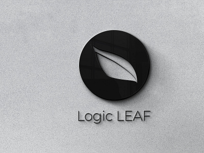 LOGIC LEAF 3D logo design by @mkrmStudio 3d branding graphic design illustration logo vector