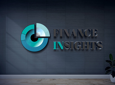 FINANCE INSIGHTS 3D logo design by @mkrmStudio 3d design graphic design illustration logo vector