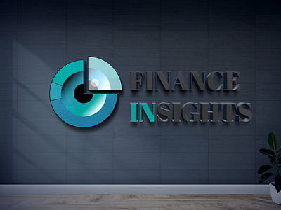 FINANCE INSIGHTS 3D logo design by @mkrmStudio