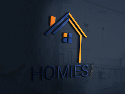 HOMIES RENTAL 3D logo design by @mkrmStudio