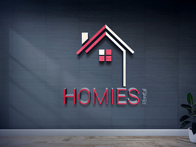 HOMIES RENTAL 3D logo design by @mkrmStudio