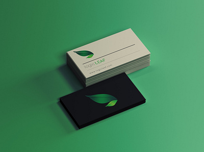 LOGIC LEAF Business card design by @mkrmStudio branding design graphic design illustration logo