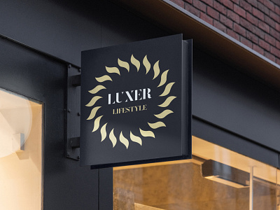 LUXER LIFESTYLE Luxury outdoor sign by @mkrmStudio design graphic design illustration logo vector