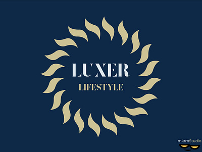 LUXER LIFESTYLE Luxury logo by @mkrmStudio branding design graphic design illustration logo vector