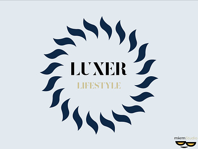 LUXER LIFESTYLE Luxury logo by @mkrmStudio branding design graphic design illustration logo vector