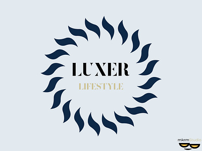 LUXER LIFESTYLE Luxury logo by @mkrmStudio