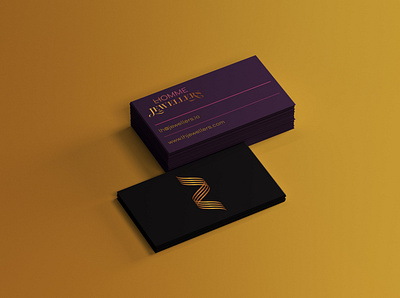 L HOMME JEWELLERS luxury Business card design by @mkrmStudio branding design graphic design logo