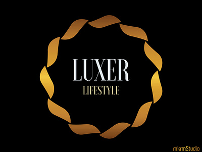 LUXER LIFESTYLE luxury logo design by @mkrmStudio branding design graphic design illustration logo