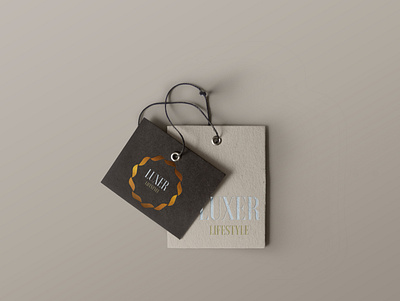 LUXER LIFESTYLE luxury tag design by @mkrmStudio branding design graphic design illustration logo