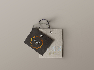 LUXER LIFESTYLE luxury tag design by @mkrmStudio