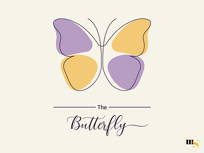 The Butterfly édition femmes logo design by @mkrmStudio