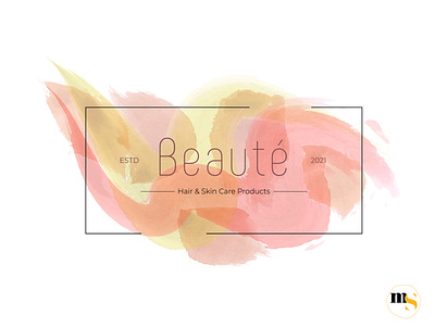 Beauté édition femmes watercolor logo design by @mkrmStudio design graphic design logo