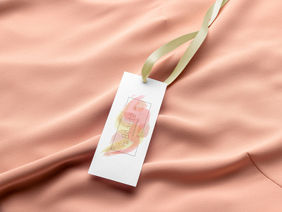 Beauté édition femmes watercolor tag design by @mkrmStudio graphic design logo