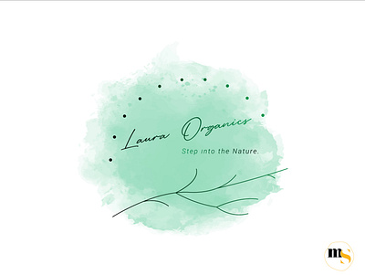 Laura Organics édition femmes watercolor design by @mkrmStudio design graphic design illustration logo