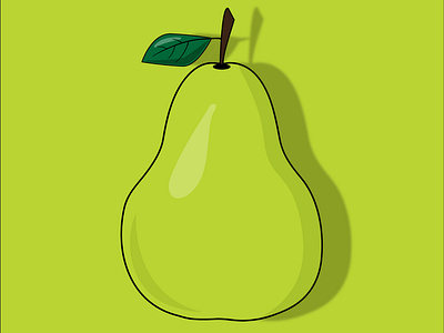 Pear 🍐 illustration by @mkrmstudio