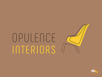 OPULENCE INTERIORS logo design by @mkrmstudio branding design furniture graphic design illustration interior logo opulence typography vector