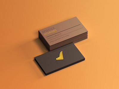 OPULENCE INTERIORS business card design by @mkrmstudio