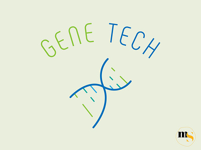 GENE TECH logo design by @mkrmstudio