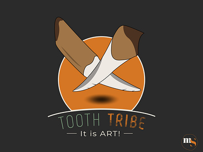 TOOTH TRIBE logo design by @mkrmstudio