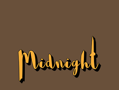Midnight typography design by @mkrmStudio branding design graphic design illustration logo midnight typography vector